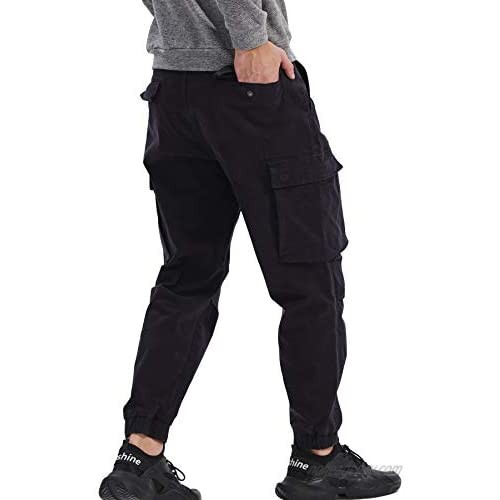 Alfiudad Mens Wild Cargo Pants Casual Military Tactical Work Combat Outdoor Hiking Trousers 