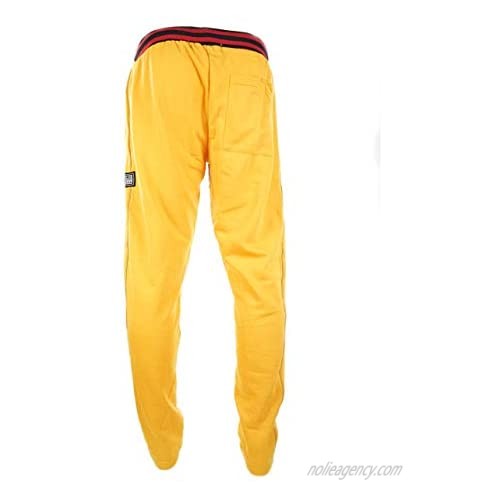 Brooklyn Xpress Mens F/Terry Jogger with Gold Piping and Gold Zipper Mesh Pocket
