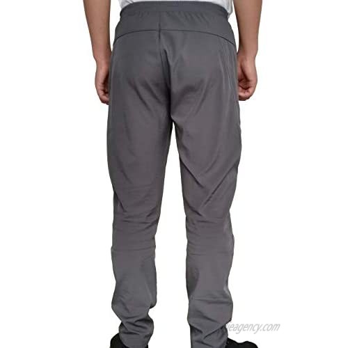LEFTGU Men's Zipper Pockets Slim Fit Lightweight Joggers Casual Pants