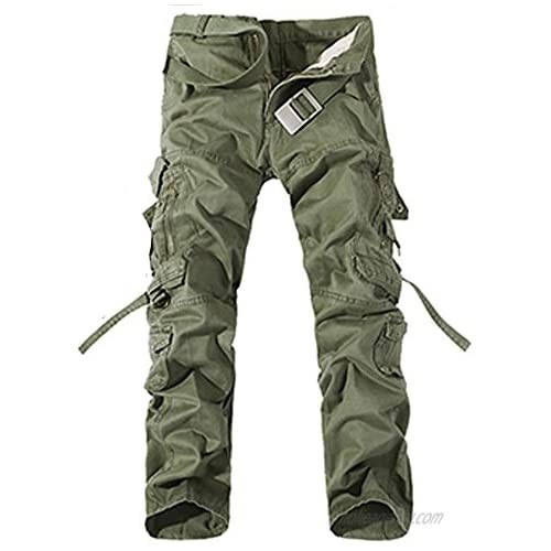 LINGMIN Men's Wild Multi Pockets Cargo Pants Casual Outdoor Military Army Work Pants