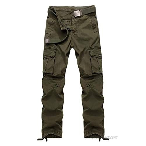 TRGPSG Men's Casual Relaxed Fit Cargo Pants Lightweight Hiking Pants Outdoor Combat Fishing Travel Pants