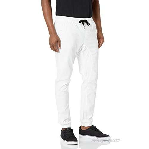 WT02 Men's Twill Jogger Pants  New White  Medium