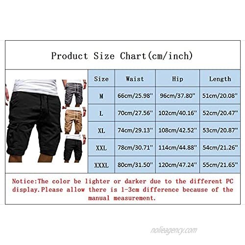 Cargo Shorts for Men Summer High Waisted Drawstring Sweatpants Outdoor Wear Classic Relaxed Fit Working Short i34