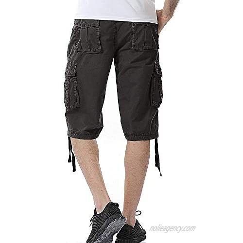 Comfortable Relaxed Fit Fit Outdoor Camouflage Camo Cargo Shorts with Pocket