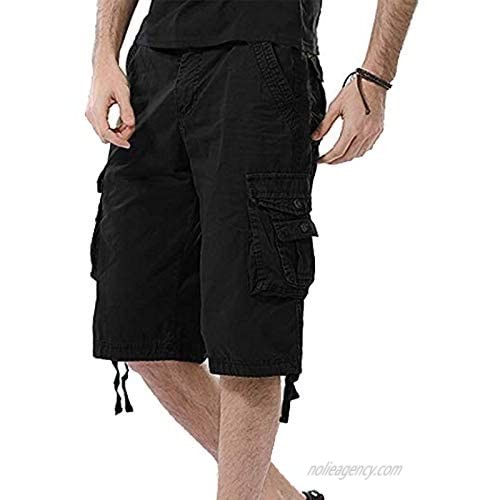 Comfortable Relaxed Fit Fit Outdoor Camouflage Camo Cargo Shorts with Pocket