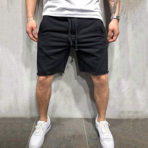 HSMQ Men Shorts Outdoor Stretch Elasticated Waist Quick Drying Shorts Lightweight Slim Fit Cargo Shorts