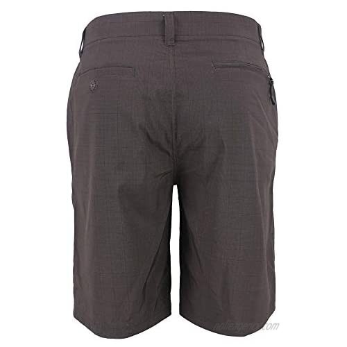 LeeHanTon Mens Quick Dry Stretch Cargo Shorts Casual Workout Outdoor Plaid Performance Twill Short