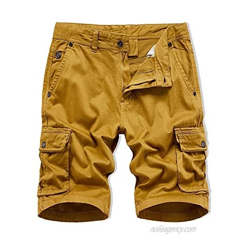 A348 White,36 XIONG TAI Mens Stretch Cargo Shorts Relaxed Fit with Pockets Khaki Camo Camouflage Shorts Casual Work Shorts