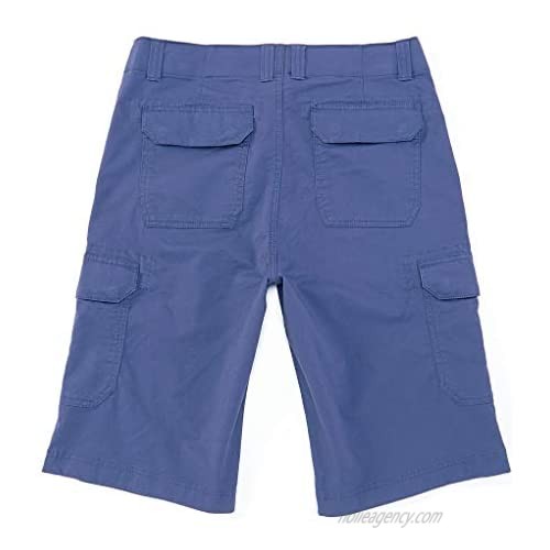 Roundtree & Yorke CoreComfort 11 Inseam Washed Utility Cargo Shorts S95HR330 S95HR330B