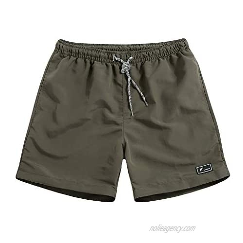 SoeHir Men's Summer Cargo Shorts Plus Size Drawstring Pocket Elastic Waist Solid Trousers