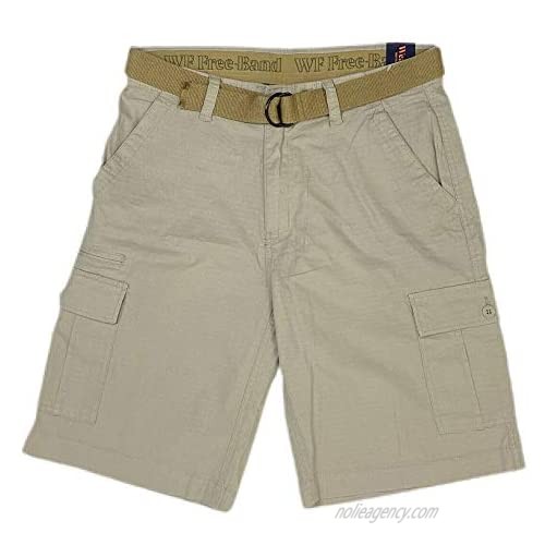 Wearfirst Belted Men's Cargo Shorts  Feather Gray  34