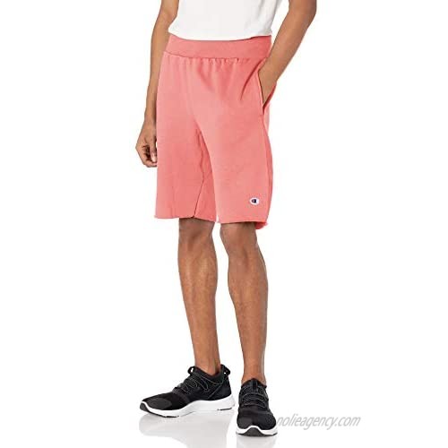 Champion Men's 10 Inch Reverse Weave Cut-Off Shorts  Siesta Pink  Medium