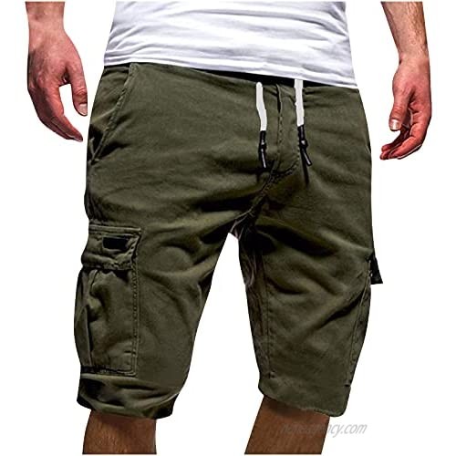 Classic Workout Pants for Men Summer Drawstring Shorts with Pocket Casual Sports Pant Comfy Relax Fitted Short