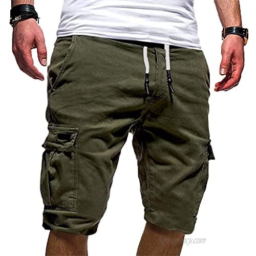 Classic Workout Pants for Men Summer Drawstring Shorts with Pocket Casual Sports Pant Comfy Relax Fitted Short