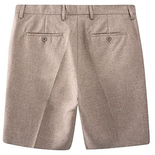 Men's No Iron Quick Dry Lightweight Golf Shorts with Zipper Pocket