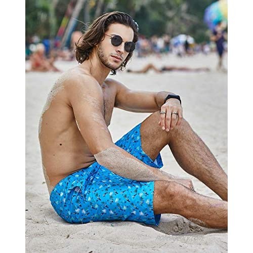 361 Men's Board Shorts Quick Dry Breathable Soft Lined surf Shorts with Pockets Drawstring Bathing Suit