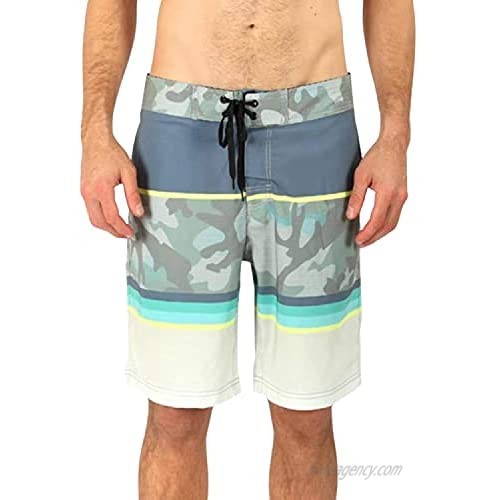 BLUE SEA BOARDSHORTS Quick Dry Swim Trunks for Men's Beachwear Board Shorts with Elastic Waistband