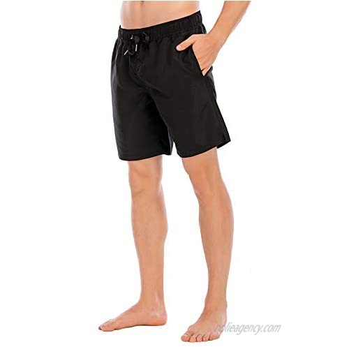 HUGE SPORTS Men's Swim Trunks Quick Dry Beach Board Shorts Swimming Short with Pockets