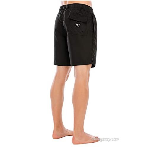 HUGE SPORTS Men's Swim Trunks Quick Dry Beach Board Shorts Swimming Short with Pockets