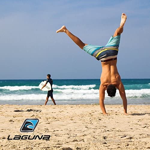 LAGUNA Originals Mens Sand Piper Color Block Relaxed Fit Boardshorts Swim Trunks UPF 50+