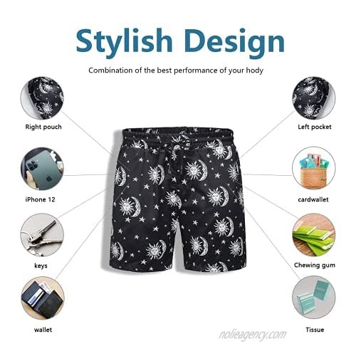 YQSGT Men's Quick-Drying Swim Summer Trunks Have Mesh Linning Shorts Beach Shorts with Waterproof and Pockets
