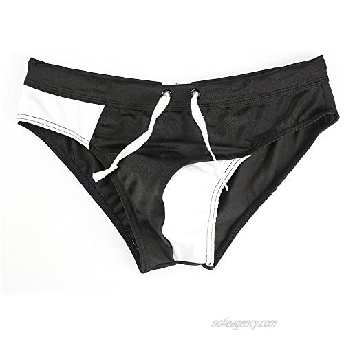 Baishitop SUPPION Men Summer Fashion Sexy Triangle Briefs Leisure Comfortable Color Splicing Swimming Swim Triangle Shorts