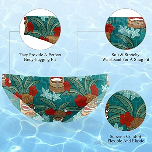 DEYYA Aloha Tiki Tropical Men Swimwear Bikini Underwear Swim Trunks Summer Beach Shorts Brief Boxer Pants