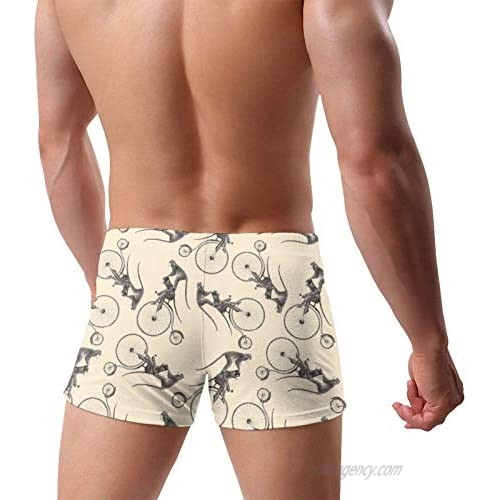 ice Cream in The Form of a Skull Men's Quick Dry Swimsuit Boxer Trunks Square Cut Bathing Suits