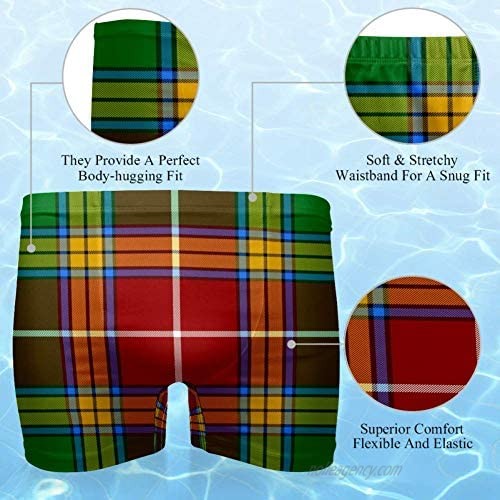 Livehome Men's Tartan Baxter Scottish Graphic Swimsuits Swim Trunks Shorts Athletic Swimwear Boxer Briefs Boardshorts