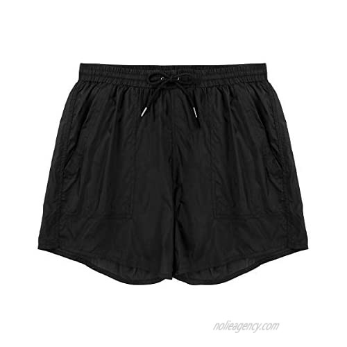 Nimiya Men's Swim Trunks See-Through Drawstring Sport Boxer Shorts with Pocket Quick Dry