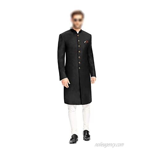 daindiashop-USA Indian Jodhpuri Achkan Suit for Men Wedding Sherwani Partywear bhandgala Outfit