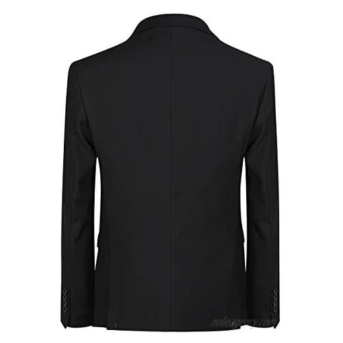 Mens 3 Piece Suit Set 2 Button Dress Suit Jacket Vest Pants for Meeting Prom Party