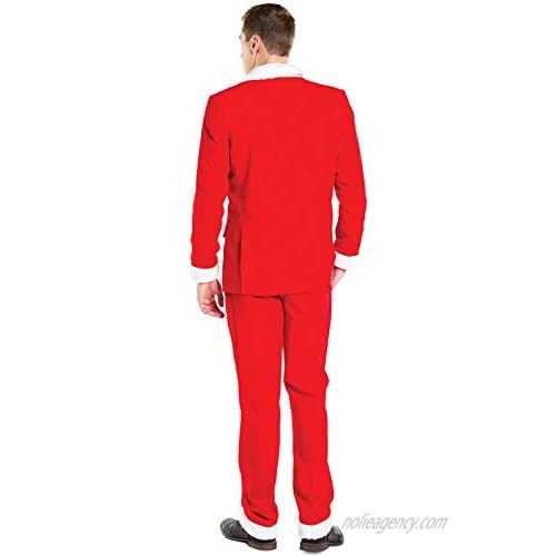 Men's Christmas Suit Santa Blazer+Tie and Pants (Sold Separately)