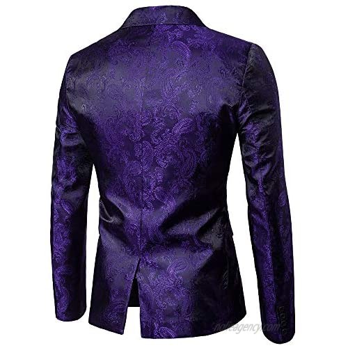 Men’s Slim Suit 2-Piece Suit Blazer Business Wedding Party Jacket Coat & Pants