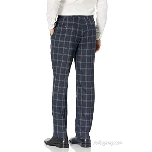 STACY ADAMS 2 Pc. Men's Windowpane Double Breasted Modern Fit Suit
