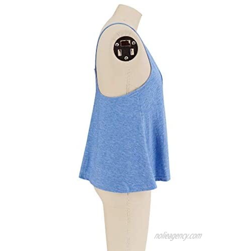 Bingerlily Women's Casual Sexy Summer Tank Tops Loose Flowy Camisole Sleeveless Shirts