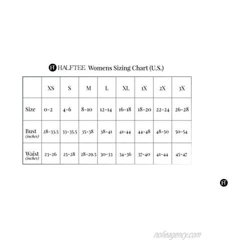 HALFTEE 3/4 Sleeve Layering Tee | Demi Cami for Women & Teens | Cute Crop Top | XS-6X