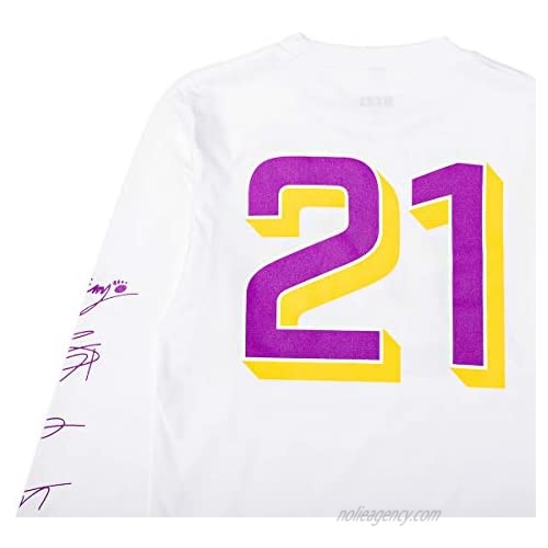 BT21 City Collection LA All Stars 100% Cotton Graphic Print Long Sleeve T-Shirt White