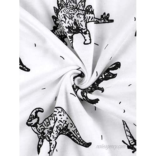 FEMLE Women Dinosaur Graphic Tees Novelty Short Sleeve Comfy Stylish T-Shirt Tops