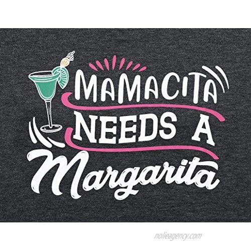 Mamacita Needs A Margarita T Shirt Women Funny Drinking Shirts Short Sleeve V-Neck Graphic Tee Tops