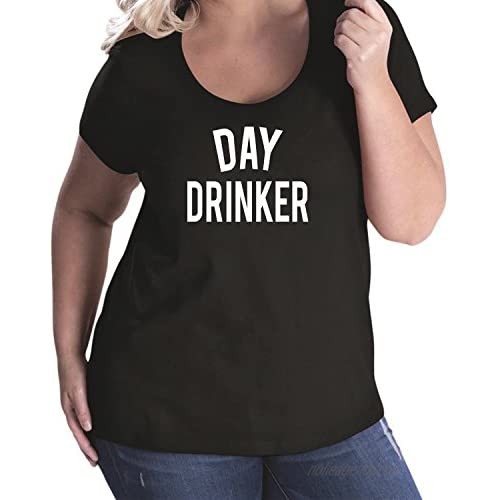 zerogravitee Day Drinker Womens Plus Size Scoopneck T