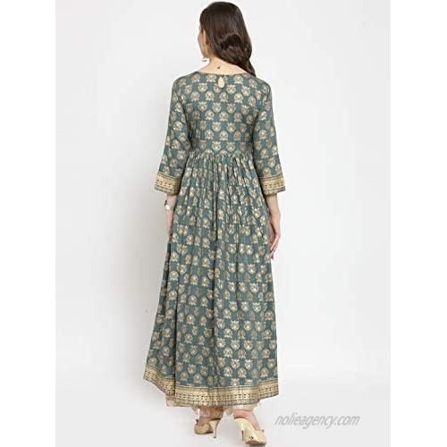 Hiral Designer Mall Indian Rayon Cotton Kurti with Palazzo for Women Dresses Kurta Set Ready to Wear