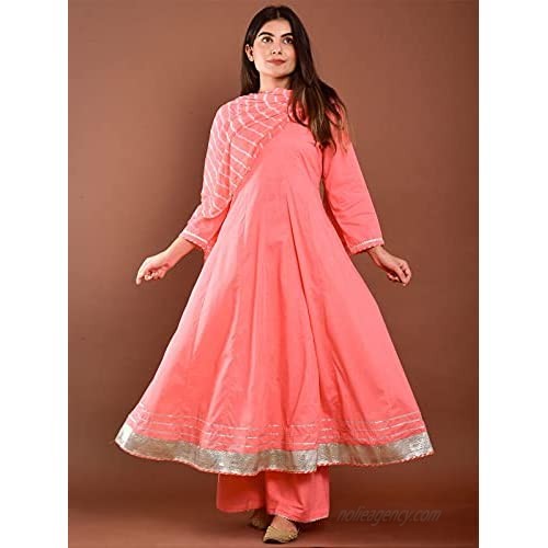 Indian Kurti for Womens With Palazzo | Rayon Printed Kurta Dupatta Kurtis Dress For Women Tops Tunic