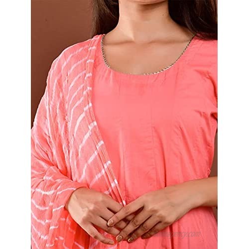 Indian Kurti for Womens With Palazzo | Rayon Printed Kurta Dupatta Kurtis Dress For Women Tops Tunic