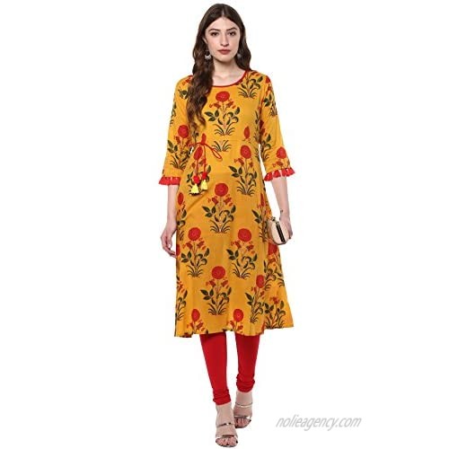 Janasya Indian Tunic Tops Cotton Kurti for Women