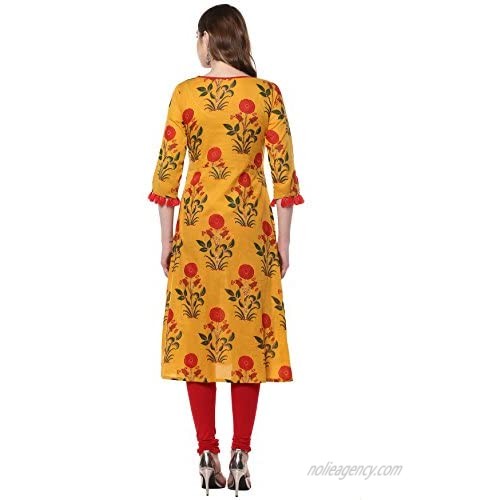 Janasya Indian Tunic Tops Cotton Kurti for Women