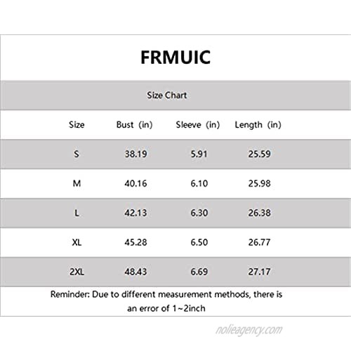 FRMUIC Women's Multicolor Stitching Short Sleeve T Shirt Contrasting Color Pocket Round Neck Top Loose Casual Shirt
