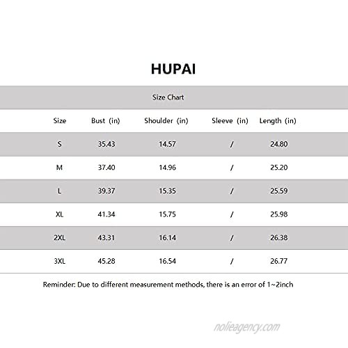 HUPAI Women's V Neck Short Sleeve T-Shirt Lace Sleeveless Shirts Blouses Vintage Casual Tops