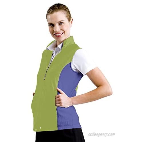Monterey Club Women's Honeycomb Texture Colorblock Vest #2701