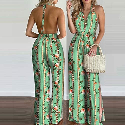 XCeihe Womens Boho Outfits-Summer Halter Dress Ladies Polka Dot Printed Graphic Bandeau Tops + Long Skirt 2Pcs Set